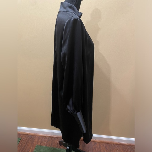 Corporate Goth Dark Academia Wednesday Addams Lana Del Rey Black Dress Large - Picture 3 of 6